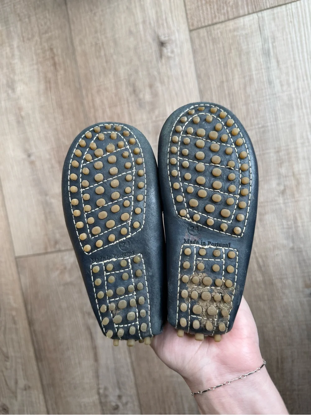 Oscar de la Renta Black Leather Toddler Tassel Loafers